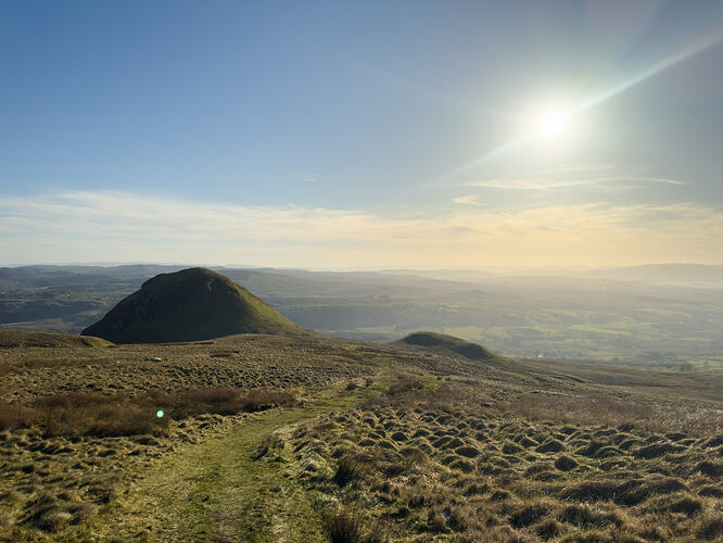 View back to Dumgoyne from the path to Earl's Seat.