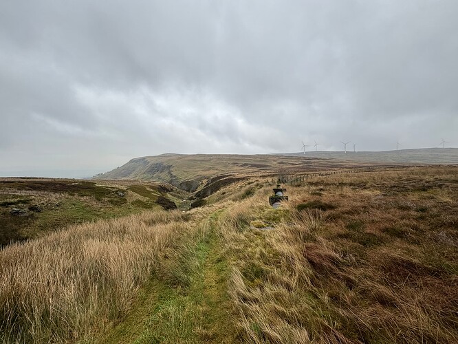 View back towards Lees Hill and Ling Hill