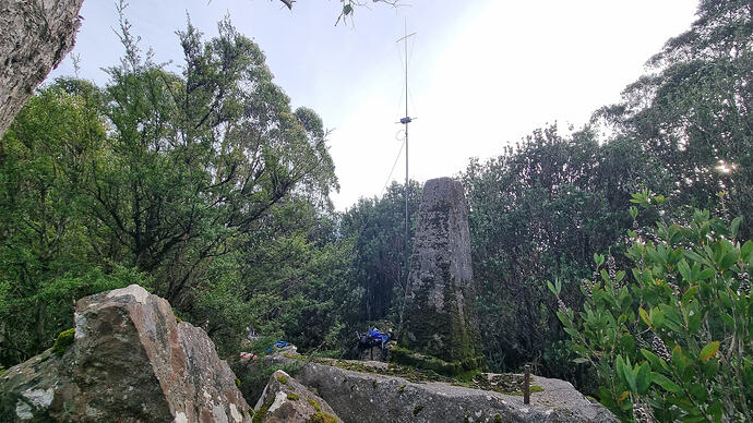 View toward the station from a neighbouring rock.