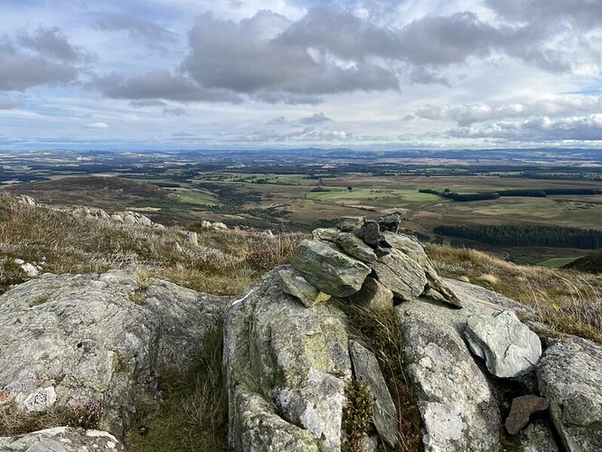 Probable summit cairn