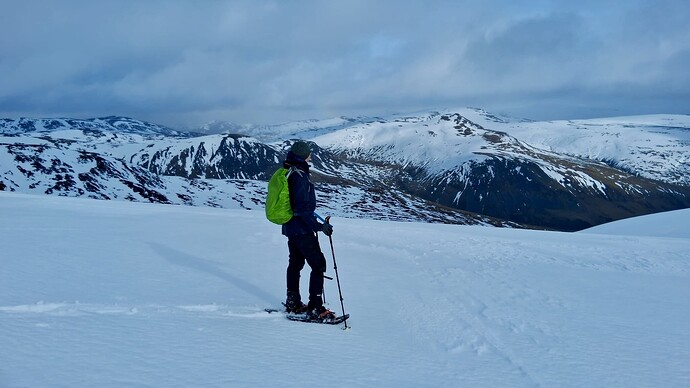 Alex looking towards Carn a'Gheoidh