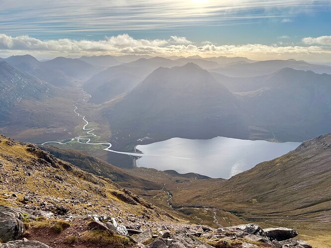 A hazy Beinn Dearg Mor