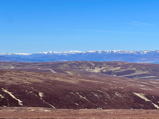 The big hills in the distance