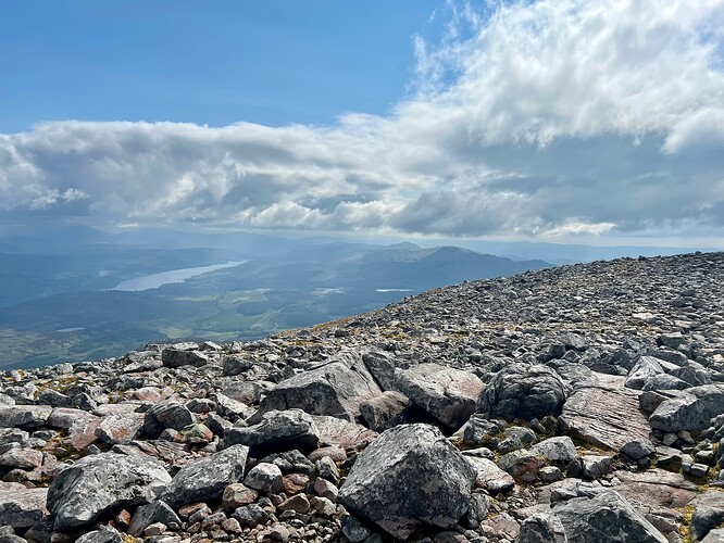 Rocks and blue sky