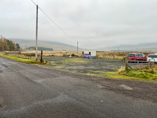 Car park and cafe