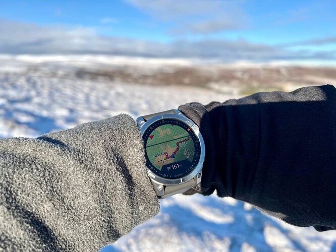 Garmin Epix on Ladylea Hill