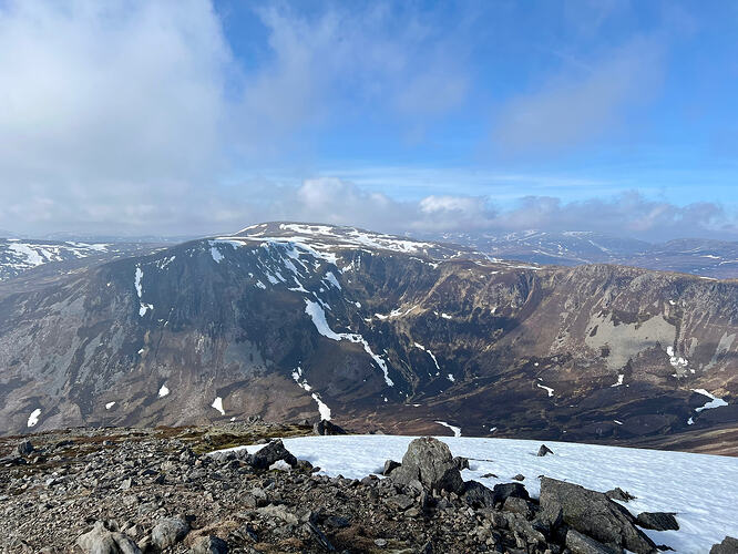 Carn a'Gheoidh at the back