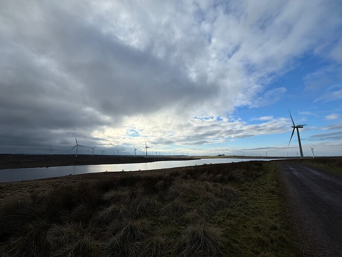 A cloudy front sweeping in over Loch Goin
