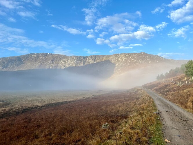 Hunt Hill on the left