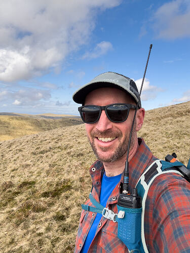 Enjoying the warm conditions down out of the wind