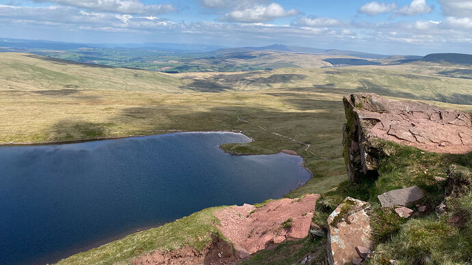 View of Llyn y Fan Fawr