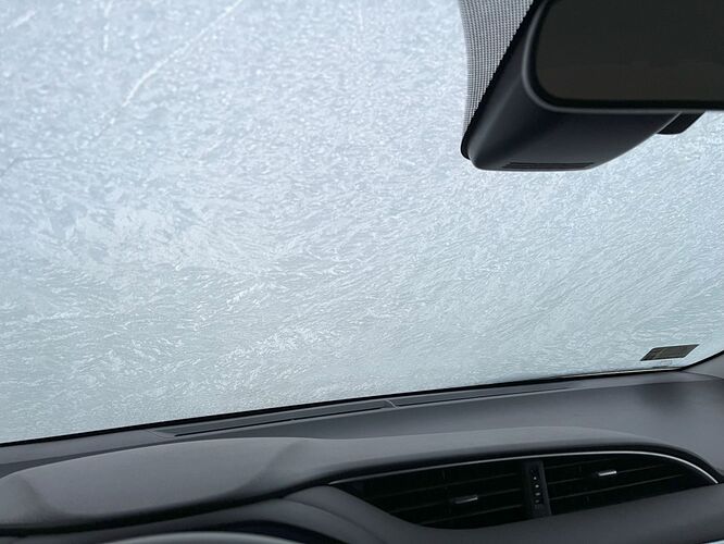 frosted windshield