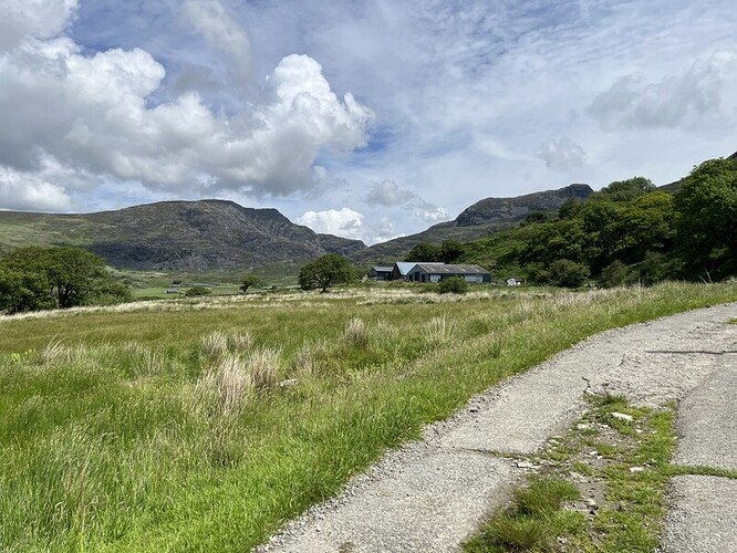 Cwn Nantcol with Rhinog Fawr, Rhinog Fach and slope of Y Llethr to right