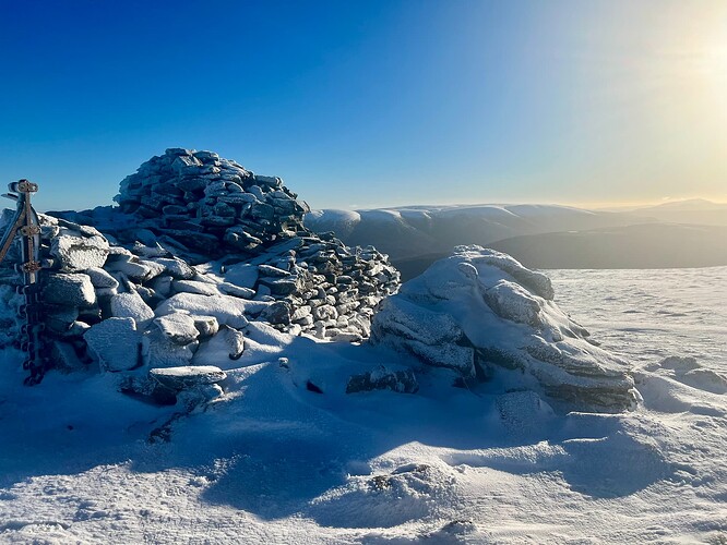 Summit cairn