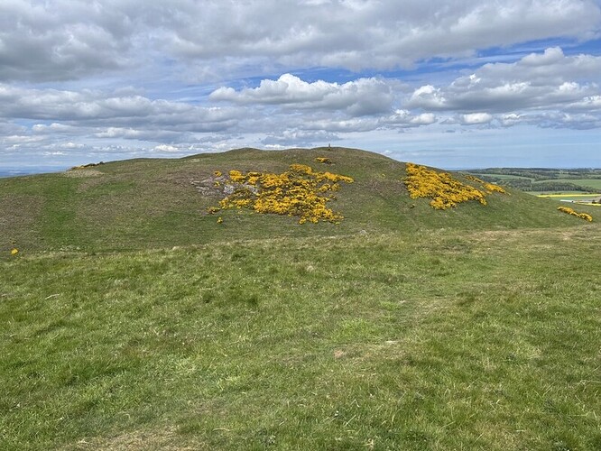 Largo Law summit with trig point from 283m subsummit