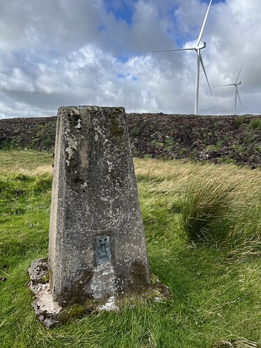 Common Hill Trig point with new bank behind
