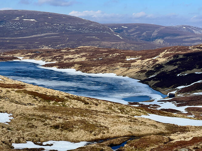 Mostly frozen Loch Vrotachan