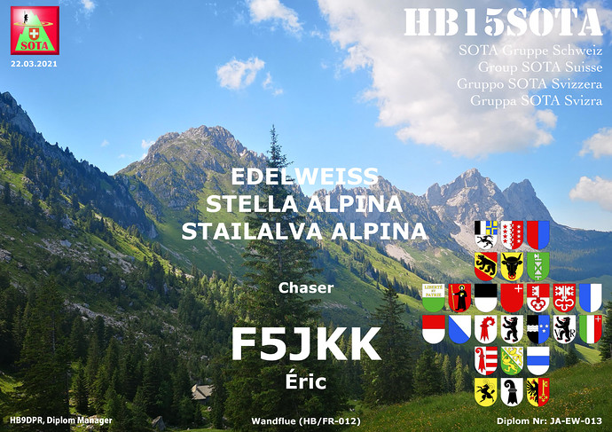 HB15SOTA Edelweiss F5JKK
