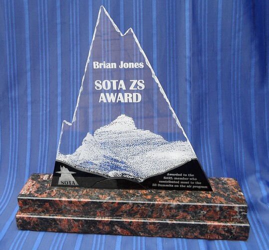 SOTA ZS Award 2