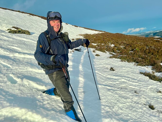 Smiling because no face plant this time