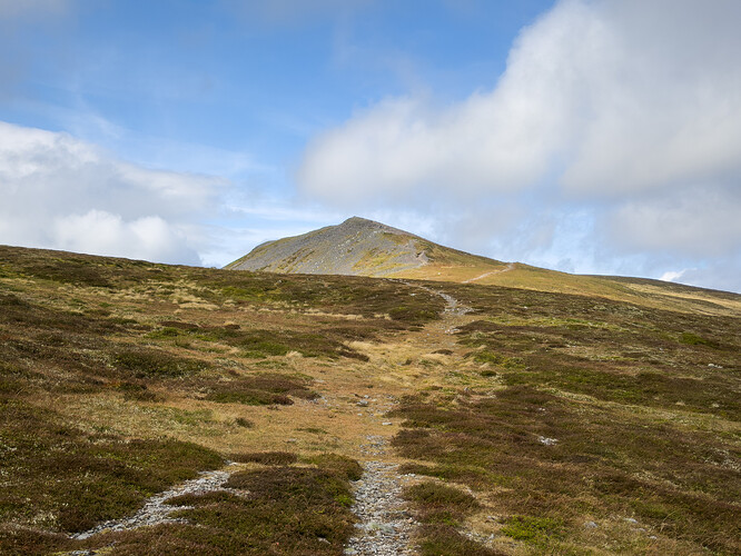 Summit of Carn a Chlamain appearing