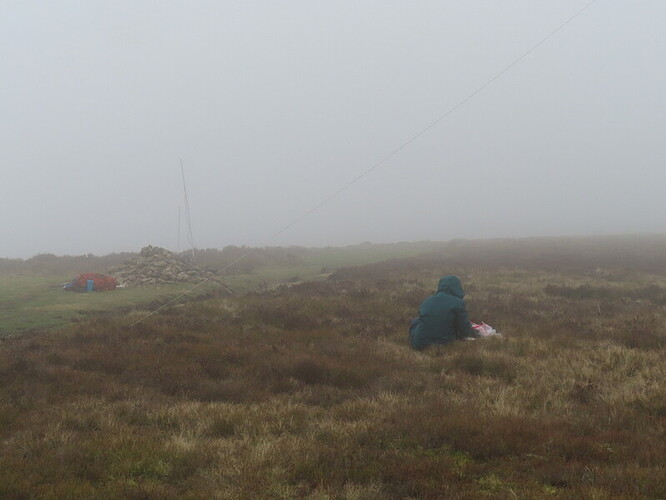 Mynydd Llangorse - even foggier by time we were packing up