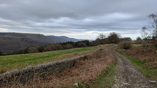 Looking North East to Mynydd y Lan, GW/SW-024