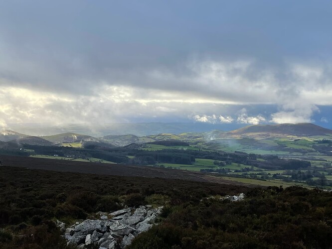 Stiperstones view after the rain