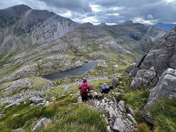 A steep descent