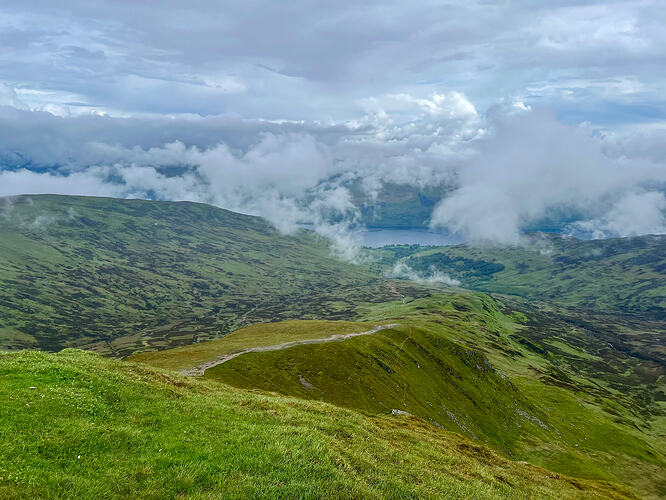 Route up from Loch Earn
