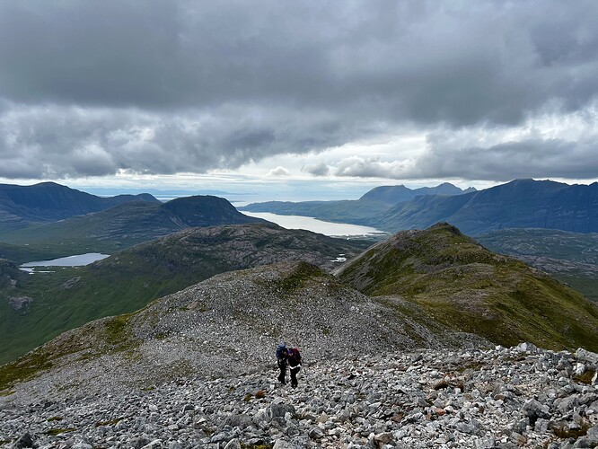 The final climb of Sgorr Ruadh