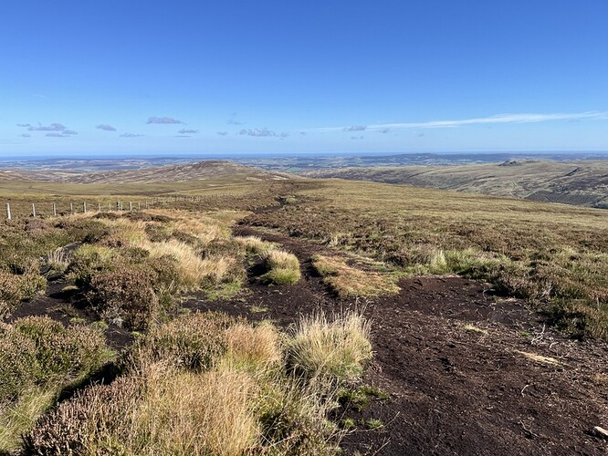 Ascending The Cheviot G/SB-001 - getting peaty