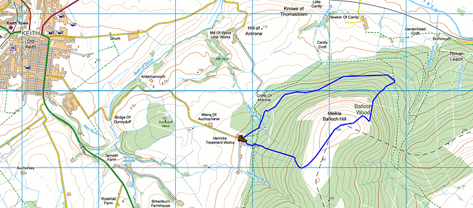 Screenshot_2021-02-21 Meikle Balloch, near Keith - Route Map