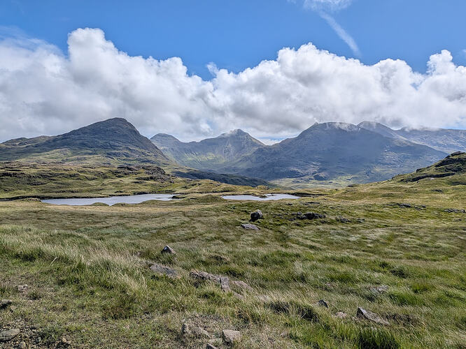 View of the Cuillins enroute to Kinloch
