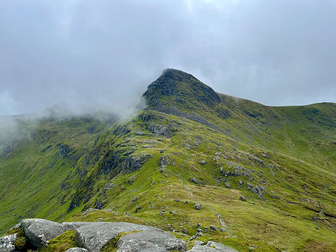 Stuc a'Chroin in the clouds