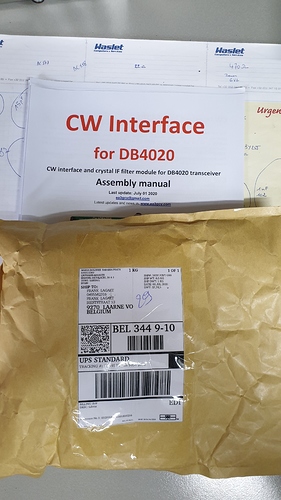 CW filter enveloppe and manual