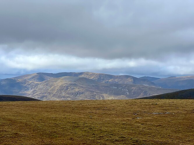 Looking across to Ben Alder
