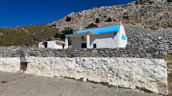 Chapel marking the trailhead.