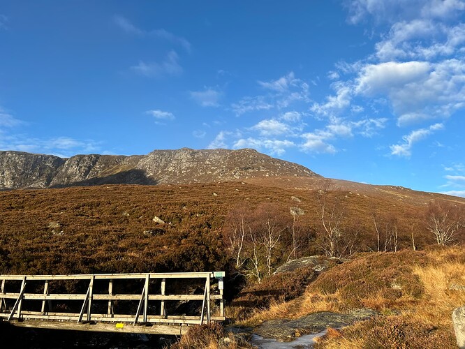 Footbridge and the Dog Hillocks