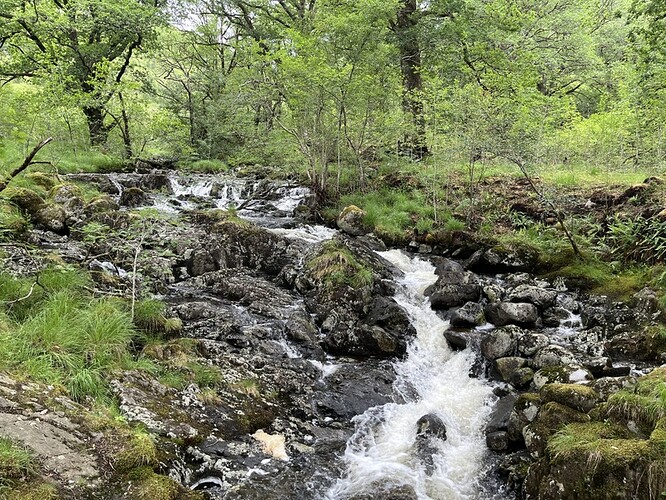 Waterfalls by Southern Upland Way