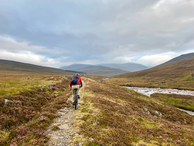 Along the Dee, summit in the clouds