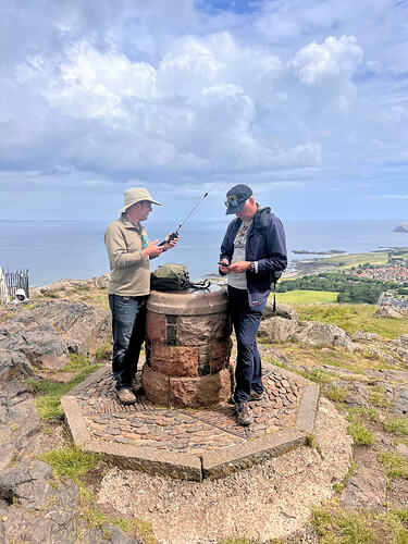 Thomas and Fraser on the summit