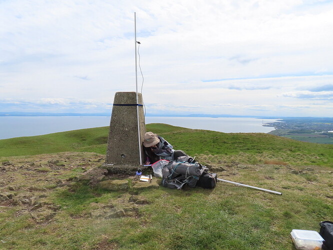 Largo Law VHF - too windy for higher antenna.