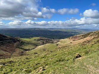 Ascending Moel Famau