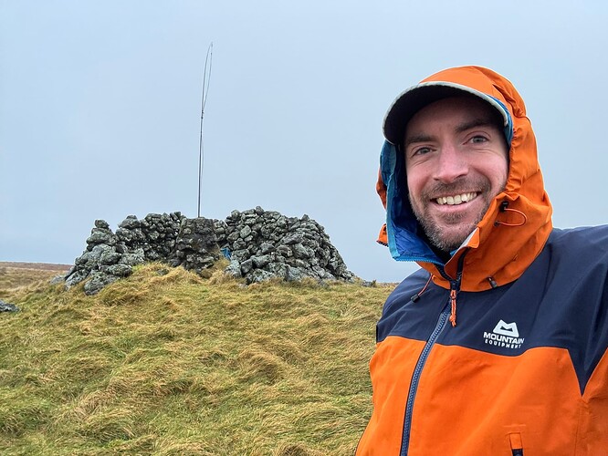 Selfie at the summit shelter of Stronend (GM/SS-163)