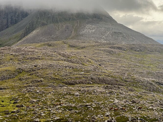 Cloud coming in on the summits