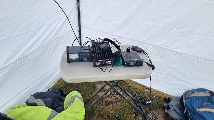 FT817, DSE 100 Watt amplifer and Daiwa CN-101L SWR meter