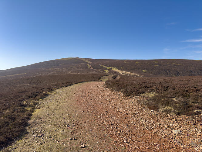 Tinto hill track looking up towards the summit cairn