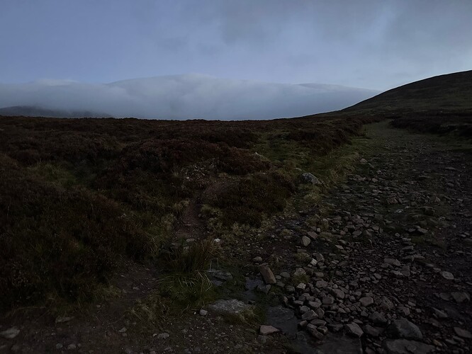 A cloud fully covered Galtymore when I first looked at it early morning. I was hoping the clould would have been gone before I reached the summit. Of course I was wrong.
