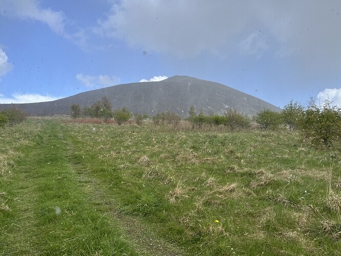 Descending Tap o'Noth with added hail